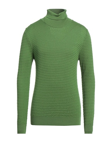 DARWIN Polo neck Military green 50% Merino Wool, 50% Acrylic