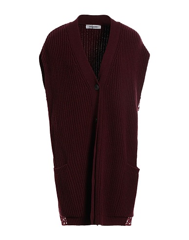 VALENTINO GARAVANI Cardigan Plum 70% Virgin Wool, 30% Cashmere
