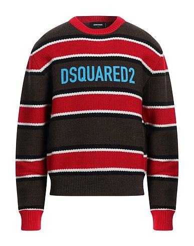 DSQUARED2 プルオーバー レッド バージンウール 100%