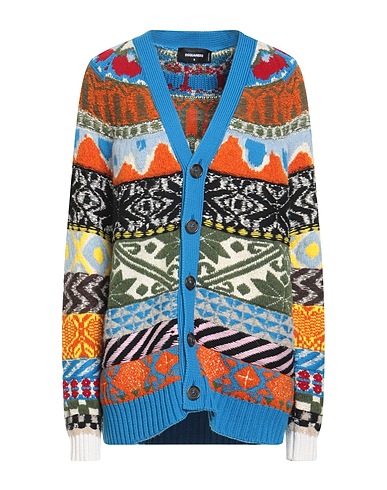 DSQUARED2 Cardigan Azure 72% Wool, 15% Viscose, 8% Polyamide, 3% Acrylic, 2% Mohair wool