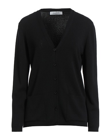 VALENTINO GARAVANI Strickjacke Schwarz 100% Schurwolle