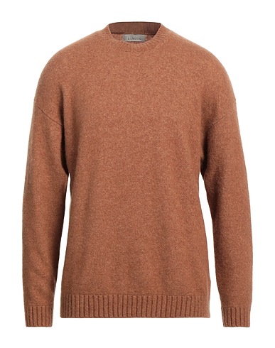 LANEUS Cashmere jumper Brown 71% Cashmere, 19% Silk, 10% Polyester