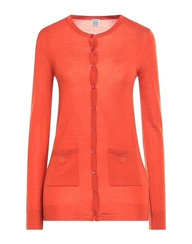 TOTEME Strickjacke Rostrot 100% Wolle