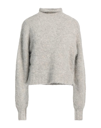 RODEBJER Polo neck Light grey 78% Alpaca wool, 19% Nylon, 3% Elastane