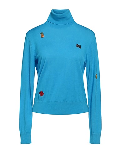 DSQUARED2 Polo neck Azure 100% Wool