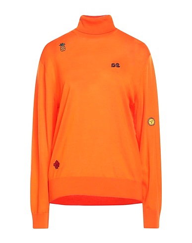 DSQUARED2 Polo neck Orange 100% Wool