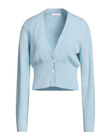FEDELI Cardigan Sky blue 100% Cashmere