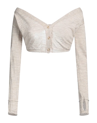 JACQUEMUS Shrug Beige 96% Wool, 4% Polyamide
