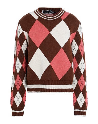 GOLDEN GOOSE Sweater Brown 66% Cotton, 24% Virgin Wool, 7% Viscose, 2% Polyacrylic, 1% Elastane
