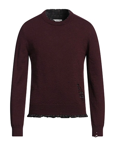 MAISON MARGIELA Jumper Burgundy 100% Wool, Acetate, Viscose