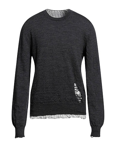 MAISON MARGIELA Jumper Charcoal 100% Wool, Acetate, Viscose
