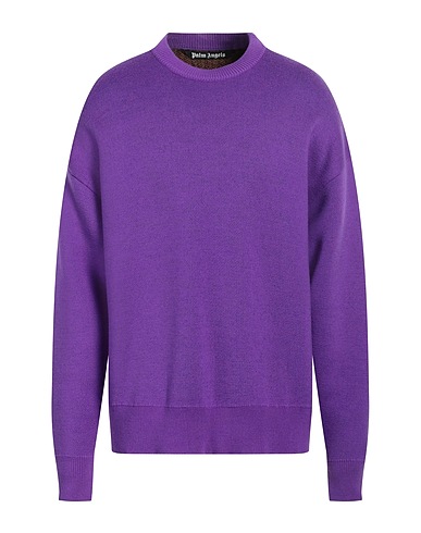 PALM ANGELS Pullover Viola 100% Lana, Poliestere
