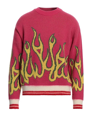 PALM ANGELS Pullover Magenta 100% Lana Vergine