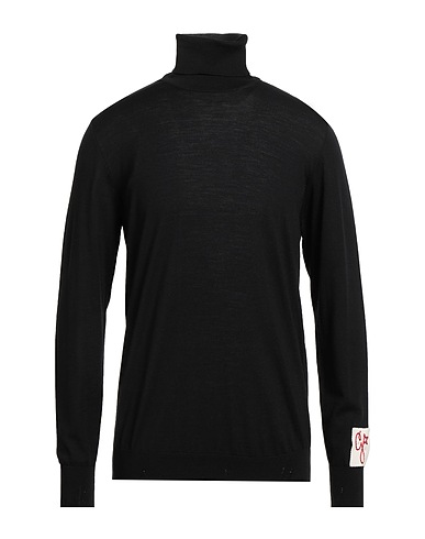 GOLDEN GOOSE Polo neck Black 100% Virgin Wool