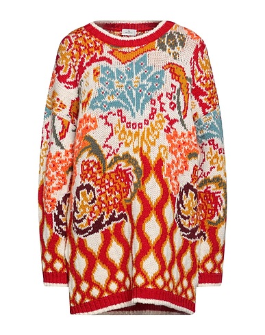 ETRO Jumper Red 94% Wool, 2% Alpaca wool, 2% Acetate, 2% Nylon