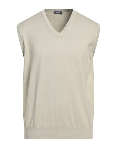 ROSSOPURO Maglia Gilet Beige 100% Cotone