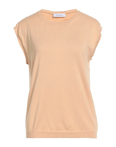 CRUCIANI Sleeveless sweater Sand 100% Wool