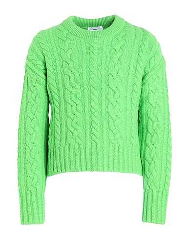AMI ALEXANDRE MATTIUSSI Jumper Lime green 100% Virgin Wool