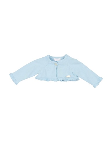 PAN CON CHOCOLATE Shrug Light blue 100% Cotton