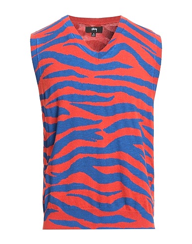 STUSSY Jumper Tomato red 70% Cotton, 30% Merino Wool