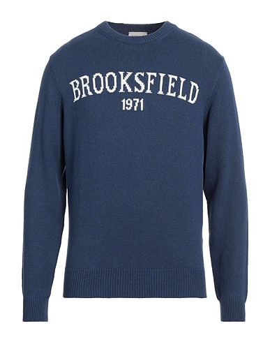 BROOKSFIELD Pullover Taubenblau 77% Baumwolle, 18% Polyester, 5% Andere Fasern