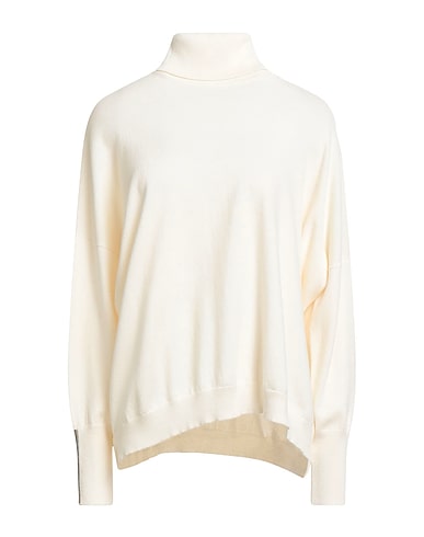 PESERICO Polo neck Cream 70% Virgin Wool, 20% Silk, 10% Cashmere