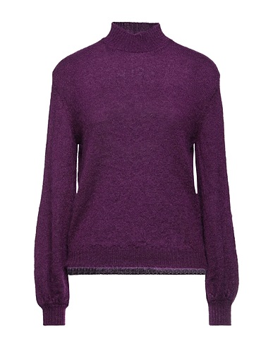 ALBERTA FERRETTI Polo neck Purple 50% Mohair wool, 32% Nylon, 18% Virgin Wool