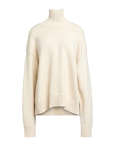 JIL SANDER Cashmere blend Ivory 88% Cashmere, 10% Cotton, 2% Polyester