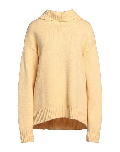 JIL SANDER Dolcevita Giallo pastello 88% Cachemire, 10% Cotone, 2% Poliestere