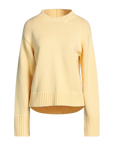 JIL SANDER Kaschmirpullover  Pastellgelb 88% Kaschmir, 10% Baumwolle, 2% Polyester