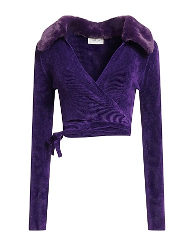 VICOLO Shrug Purple 86% Viscose, 12% Polyamide, 2% Elastane