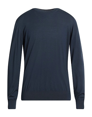 ALPHA STUDIO Jumper THE FINE ESSENTIALS Slate blue 100% Merino Wool