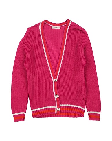 VICOLO Cardigan Fucsia 70% Acrilico, 30% Lana