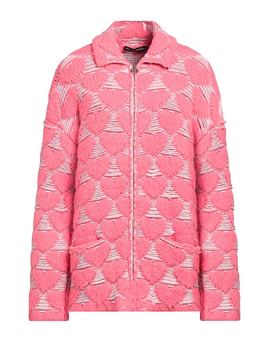 MARCO RAMBALDI Cardigan Rosa 45% Fibre tessili, 19% Lana di alpaca, 15% Lana, 14% Cotone, 7% Lana Merino