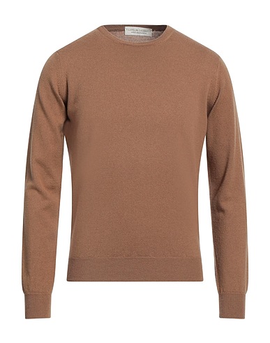 FILIPPO DE LAURENTIIS Pullover Cammello 90% Super 120s Lana, 10% Cachemire