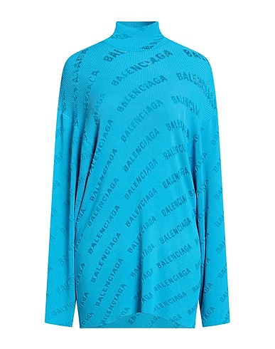 BALENCIAGA Turtleneck Azure 85% Viscose, 11% Polyamide, 4% Elastane