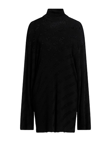 BALENCIAGA Polo neck Black 85% Viscose, 11% Polyamide, 4% Elastane