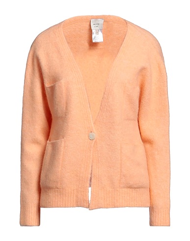 ALYSI Cardigan Apricot 55% Alpaca wool, 27% Polyamide, 13% Merino Wool, 5% Elastane