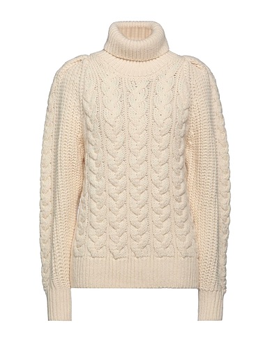 MVP WARDROBE Turtleneck Ivory 66% Acrylic, 29% Wool, 5% Polyester