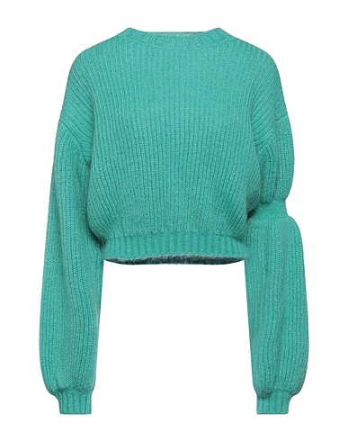 VIKI-AND Jumper Green 50% Mohair wool, 32% Polyamide, 18% Merino Wool