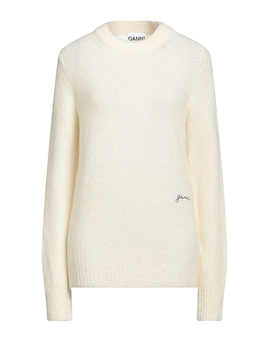 GANNI Jumper Ivory 52% Alpaca wool, 32% Polyamide, 13% Virgin Wool, 3% Elastane