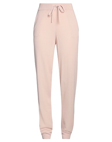LE TRICOT PERUGIA Casual trouser Pink 67% Viscose, 33% Cotton