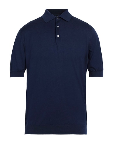 LARDINI Jumper Navy blue 100% Cotton
