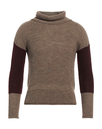 LA MAGLIA Turtleneck Khaki 50% Wool, 50% Acrylic