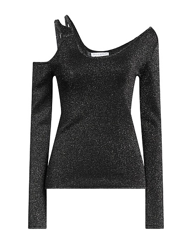 JW ANDERSON Sweater Black 42% Viscose, 36% Polyester, 16% Metallic fiber, 5% Polyamide, 1% Elastane