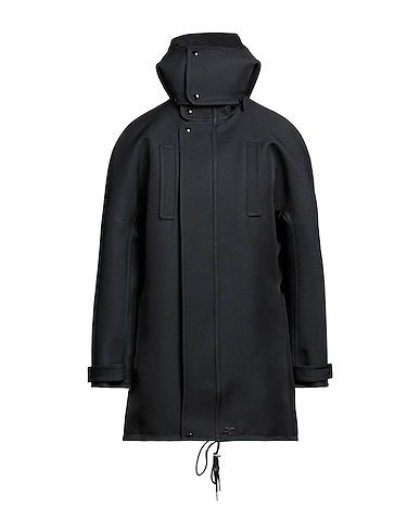 COURRÈGES Cappotto Nero 100% Poliestere, Modacrilico