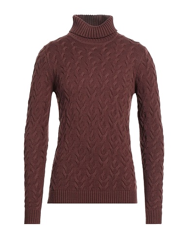 SSEINSE Polo neck Chocolate brown 70% Acrylic, 30% Nylon