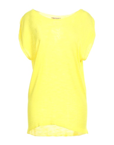TOO NUDE Jumper Yellow 90% Viscose, 10% Polyamide