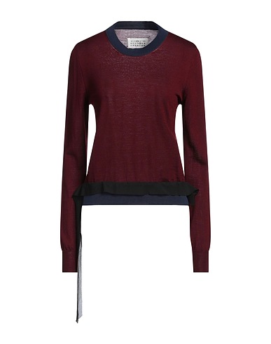 MAISON MARGIELA Sweater Burgundy 95% Wool, 5% Cotton