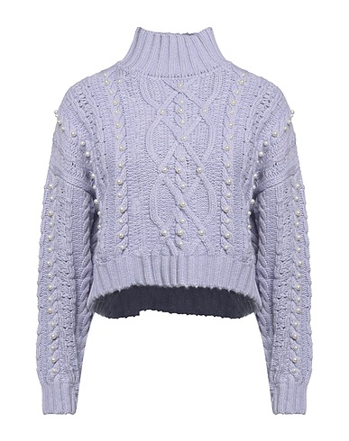 VICOLO タートルネック ライラック ナイロン 40% / アクリル 30% / ウール 30%